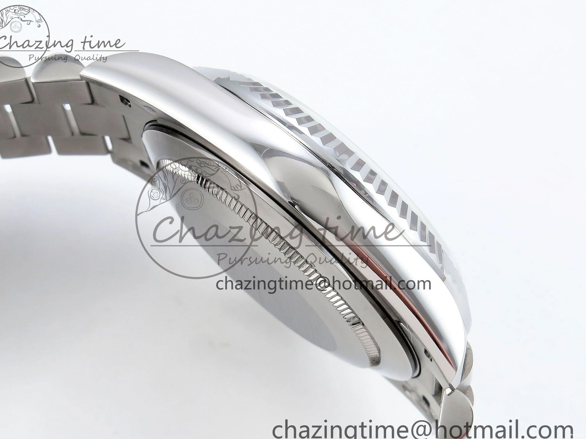 MiroTime 0108 DayDate 40 SS JDF 904L Steel White Roman Dial on President Bracelet VR3255 V3 (Gain Weight) Resilient 1424